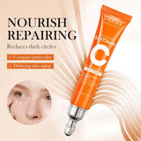 SADOER Vitamin C Eye Cream Anti Dark Circles Eyes Bags Remover Moisturizing Brightening Firming Skin Care Products for Eyes Beto Beauty