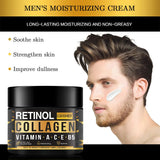 Men's Retinol Collagen Face Cream Skincare Moisturizing Brightening Hydrating Smooth Wrinkles Firming Facial Men Skin Care Beto Beauty