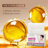 Sadoer Niacinamide Arbutin Facial Soap Moisturizing Brightening Deep Cleansing Body Face Wash Foam Facial Cleanser Handmade Soap Beto Beauty