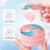 60pcs SADOER Sakura Collagen Eye Mask Anti Dark Circles Eyes Bags Removal Moisturizing Firming Eye Patches Skin Care for Eyes Beto Beauty