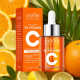SADOER Vitamin C Whitening Face Serum for Facial Moisturizing Anti Wrinkles Anti-aging Facial Essence Skin Care Products Beto Beauty