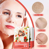 10pcs SADOER Fruits Facial Masks for Face Moisturizing Brightening Firming Hydrating Face Mask Beauty Facial Skin Care Products Beto Beauty