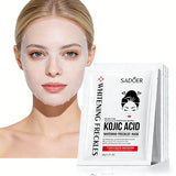 5pcs SADOER Kojic Acid Face Mask Moisturizing Brightening Hydrating Facial Masks Face Sheet Masks Beauty Face Skin Care Products Beto Beauty