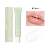 Summer Lip Balm Moisturizing Mirror Lip Gloss Lip Vanilla Mint Iced Coffee Cake Smell Lipstick Transparent Lip Oil  Makeup Beto Beauty