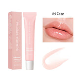 Summer Lip Balm Moisturizing Mirror Lip Gloss Lip Vanilla Mint Iced Coffee Cake Smell Lipstick Transparent Lip Oil  Makeup Beto Beauty
