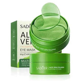 Aloe Vera Collagen Eye Mask Anti Dark Circles Removal Eyes Bags Moisturizing Firming Eye Patches Eyes Skin Care Products 60pcs Beto Beauty