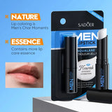 SADOER Men's Lip Balm Moisturizing Anti Cracking Repair Nourishing Hydrating Lipstick Men Lips Skin Care Products Beto Beauty
