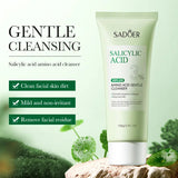 SADOER Salicylic Acid Facial Cleanser Face Wash Foam Face Cleanser Moisturizing Facial Cleansing Hydrating Skin Care Products Beto Beauty