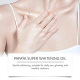 Papaya Whitening Body Oil Nourishing Brightening Skin Care Relaxing Muscle Smoothing Moisturizing Body Massage Skin Papaya Oil Beto Beauty