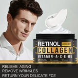 Men's Retinol Collagen Face Cream Skincare Moisturizing Brightening Hydrating Smooth Wrinkles Firming Facial Men Skin Care Beto Beauty