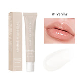 Summer Lip Balm Moisturizing Mirror Lip Gloss Lip Vanilla Mint Iced Coffee Cake Smell Lipstick Transparent Lip Oil  Makeup Beto Beauty
