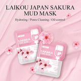 12pcs Sakura Mud Mask Brightening Hydrating Face Mask Luminous Skin Clean Facial Cleansing Clay Hydrating Anti Wrinkle Skincare Beto Beauty