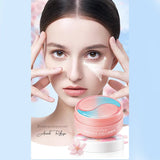 60pcs SADOER Sakura Collagen Eye Mask Anti Dark Circles Eyes Bags Removal Moisturizing Firming Eye Patches Skin Care for Eyes Beto Beauty