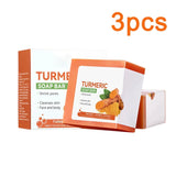 Hand Made Turmeric Soap Body Cleaning Lightening Dark Underarm Leg Body Cleansers Brightening Face Soap Tender Skin Care Beauty Beto Beauty