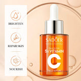 SADOER Vitamin C Whitening Face Serum for Facial Moisturizing Anti Wrinkles Anti-aging Facial Essence Skin Care Products Beto Beauty