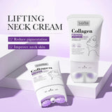SADOER Collagen Firming Neck Cream Lifting Moisturizing Brightening Message Roller Neck Beauty Cream Necks Skin Care Products Beto Beauty