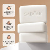 Sadoer Niacinamide Arbutin Facial Soap Moisturizing Brightening Deep Cleansing Body Face Wash Foam Facial Cleanser Handmade Soap Beto Beauty