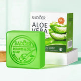 Sadoer Aloe Facial Soap Face Wash Foam Facial Cleanser Moisturizing Firming Hydrating Oil Control Body Bathing Handmade Soap Beto Beauty