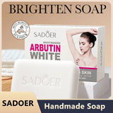 Sadoer Niacinamide Arbutin Facial Soap Moisturizing Brightening Deep Cleansing Body Face Wash Foam Facial Cleanser Handmade Soap Beto Beauty