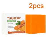 Hand Made Turmeric Soap Body Cleaning Lightening Dark Underarm Leg Body Cleansers Brightening Face Soap Tender Skin Care Beauty Beto Beauty