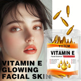 Vitamin E Deep Moisturizing Capsule Essence, Hydrates and Smooths Skin, Contains Plant-Based Squalane, Vitamin C, Deep Hydration and Skin Brightening Essence (0.4Gx30 Capsules)/Bag-1 Bag Beto Beauty