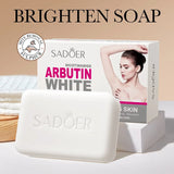SADOER Niacinamide Arbutin Facial Soap Moisturizing Brightening Deep Cleansing Body Face Wash Foam Facial Cleanser Handmade Soap Beto Beauty