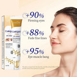 Sadoer Collagen Eye Cream Skin Care Anti-Dark Circles and Eye Bags Firming Moisturizing Eye Care Eye Cream Skin Care Products for the Skin Around the Eyes Beto Beauty