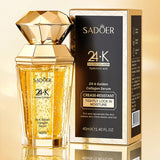 SADOER 24K Golden Collagen Serum for face Moisturizing Anti Wrinkles Hydrating Anti-aging Facial Essence Skin Care Products Beto Beauty