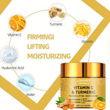 Turmeric Vitamin C Face cream Retinol Moisturizing Firming Hyaluronic Lightening Repairing Smooth Skincare Whitening Creams Beto Beauty