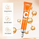 SADOER Vitamin C Eye Cream Anti Dark Circles Eyes Bags Remover Moisturizing Brightening Firming Skin Care Products for Eyes Beto Beauty