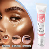 SADOER 4in1 Roll-on Moisturizing Eye Cream Anti Dark Circles Eyes Bags Firming Moisturizing Eye Serum Skin Care for Beauty Eyes Beto Beauty