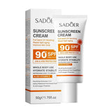 SADOER Spf 90+ Sunscreen For Face Whole Body Use Protector Solar UV Resistant Repairing Solar Blocker Facial Sunscreen Beto Beauty