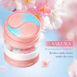 60pcs SADOER Sakura Collagen Eye Mask Anti Dark Circles Eyes Bags Removal Moisturizing Firming Eye Patches Skin Care for Eyes Beto Beauty