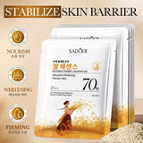 SADOER White Rice Whitening Facial Masks Moisturizing Anti Wrinkles Anti-Aging Hydrating Face Mask Korean Skin Care Cosmetics Beto Beauty