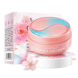 60pcs SADOER Sakura Collagen Eye Mask Anti Dark Circles Eyes Bags Removal Moisturizing Firming Eye Patches Skin Care for Eyes Beto Beauty