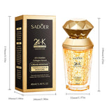 SADOER 24K Golden Collagen Serum for face Moisturizing Anti Wrinkles Hydrating Anti-aging Facial Essence Skin Care Products Beto Beauty