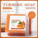 Hand Made Turmeric Soap Body Cleaning Lightening Dark Underarm Leg Body Cleansers Brightening Face Soap Tender Skin Care Beauty Beto Beauty