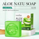 Sadoer Aloe Facial Soap Face Wash Foam Facial Cleanser Moisturizing Firming Hydrating Oil Control Body Bathing Handmade Soap Beto Beauty