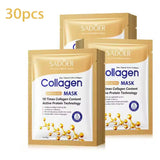 5/10/20/30pcs SADOER Collagen Face Mask Firming Moisturizing Repair Brightening Skincare Face Sheet Mask Facial Masks Skin Care Beto Beauty