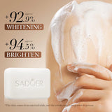 SADOER Niacinamide Arbutin Facial Soap Moisturizing Brightening Deep Cleansing Body Face Wash Foam Facial Cleanser Handmade Soap Beto Beauty