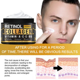 Men's Retinol Collagen Face Cream Skincare Moisturizing Brightening Hydrating Smooth Wrinkles Firming Facial Men Skin Care Beto Beauty