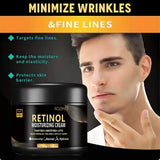 Men's Retinol Face Moisturizer Moisturizing Retinol Cream Anti-Wrinkle Aging Moisturizing Shrink Pores Whitening Smooth Retinol Beto Beauty