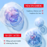 5pcs SADOER Kojic Acid Face Mask Moisturizing Brightening Hydrating Facial Masks Face Sheet Masks Beauty Face Skin Care Products Beto Beauty
