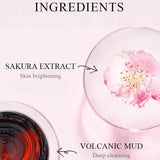 12pcs Sakura Mud Mask Brightening Hydrating Face Mask Luminous Skin Clean Facial Cleansing Clay Hydrating Anti Wrinkle Skincare Beto Beauty