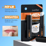 SADOER Men's Lip Balm Moisturizing Anti Cracking Repair Nourishing Hydrating Lipstick Men Lips Skin Care Products Beto Beauty