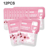 12pcs Sakura Mud Mask Brightening Hydrating Face Mask Luminous Skin Clean Facial Cleansing Clay Hydrating Anti Wrinkle Skincare Beto Beauty