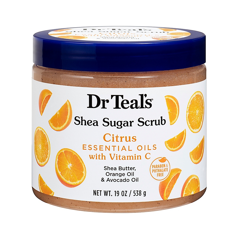 Dr. Teal's Shea Sugar Scrub, Citrus, 19 oz (538 g)