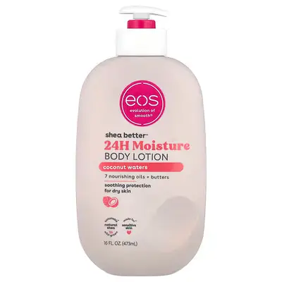 EOS Shea Better 24H Moisture Body Lotion, Coconut Waters, 16 fl oz (473 ml)