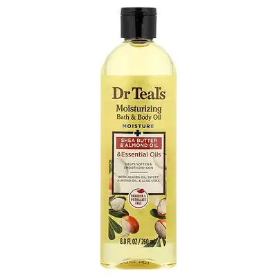 Dr. Teal's Moisturizing Bath & Body Oil, Shea Butter & Almond Oil , 8.8 fl oz (260 ml) 