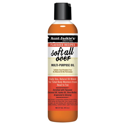 [034285670085] Aunt Jackie Flaxseed Soft All Over – Multi-purpose Oil